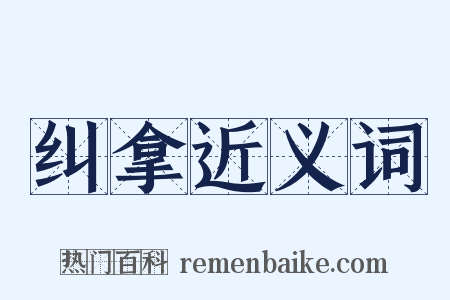 纠拿近义词是什么意思的图片